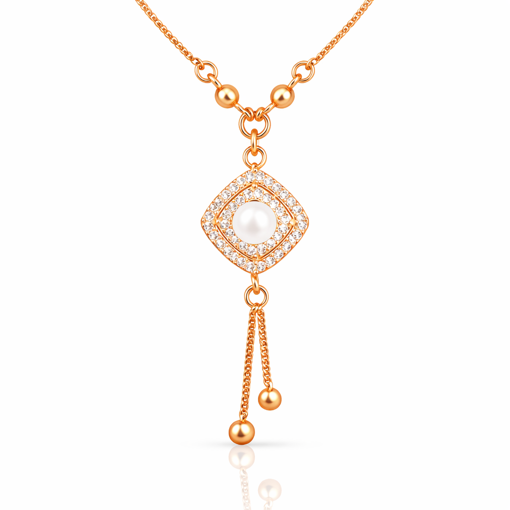 Anti Tarnish CZ Necklace(with box) 33