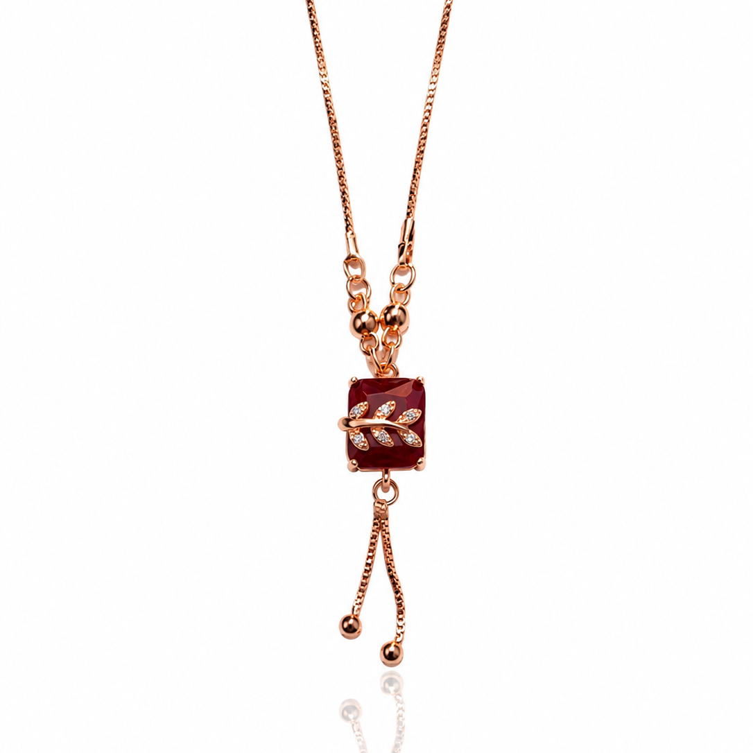 Anti Tarnish CZ Chain Pendant 05