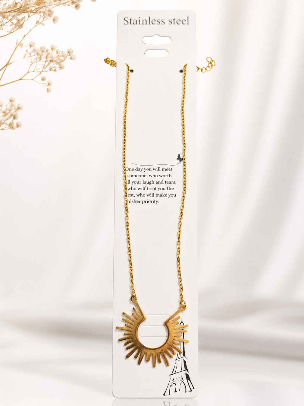 Anti Tarnish Chain Pendant (4111)