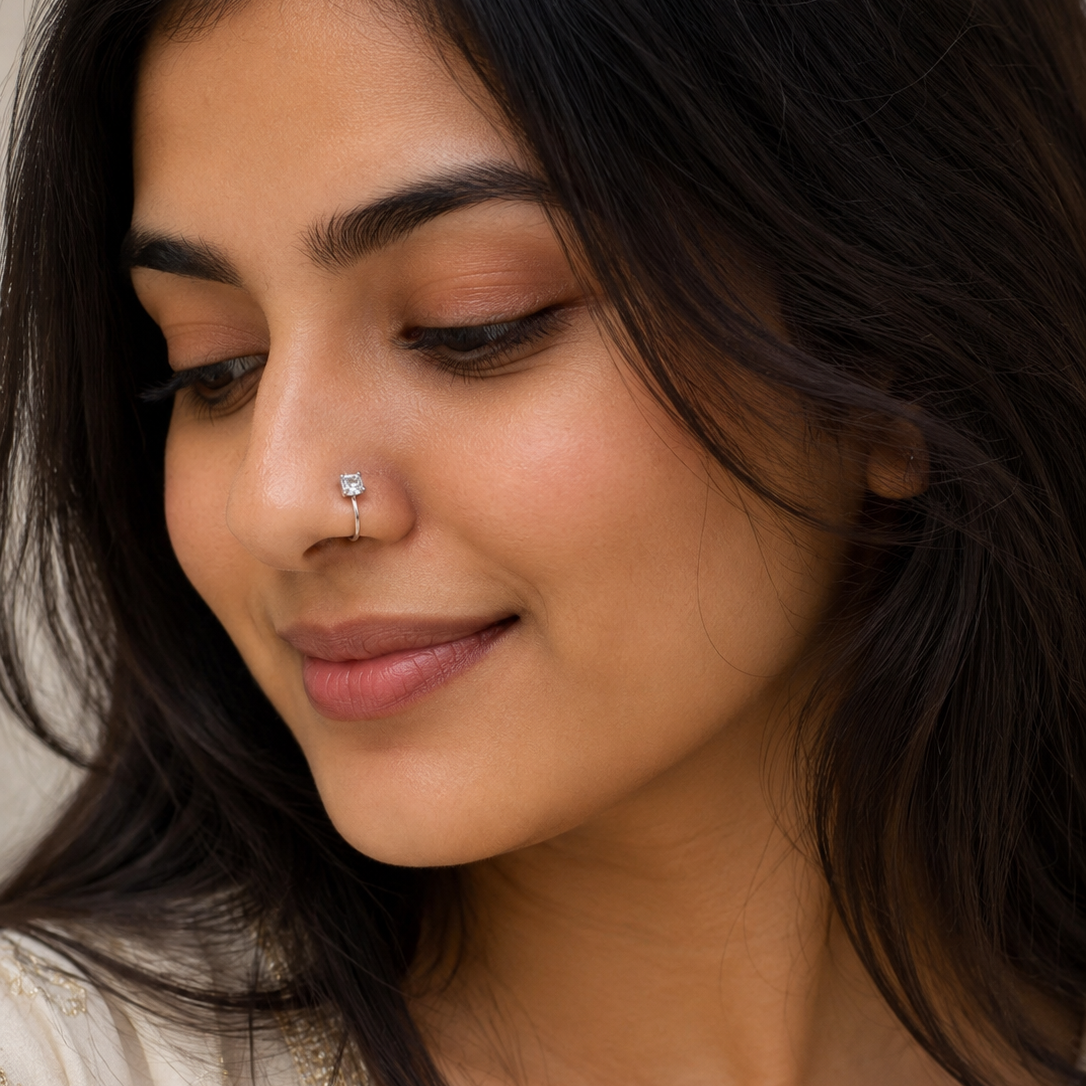 Anti Tarnish nose pin 09