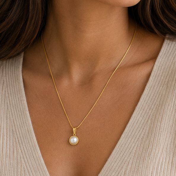 Anti Tarnish Chain Pendant (4154)