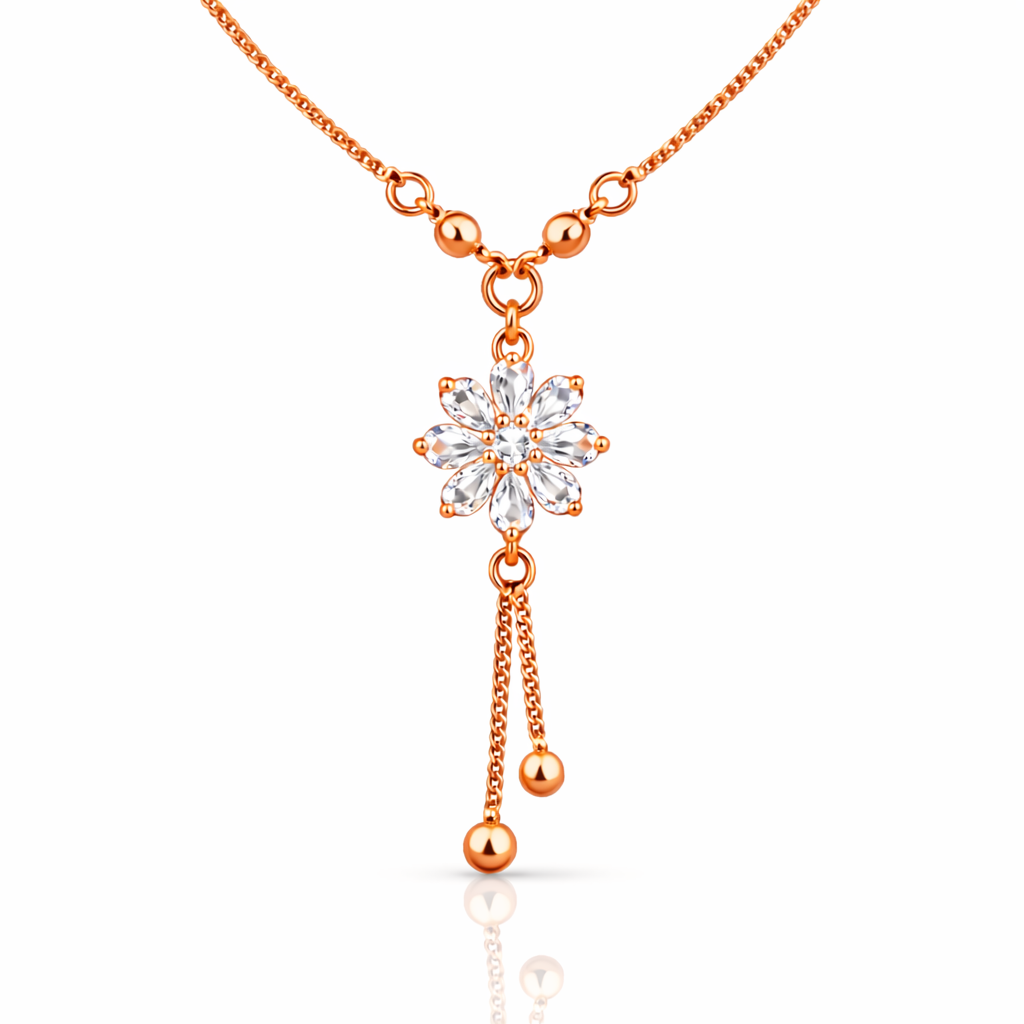 Anti Tarnish CZ Necklace(with box) 34