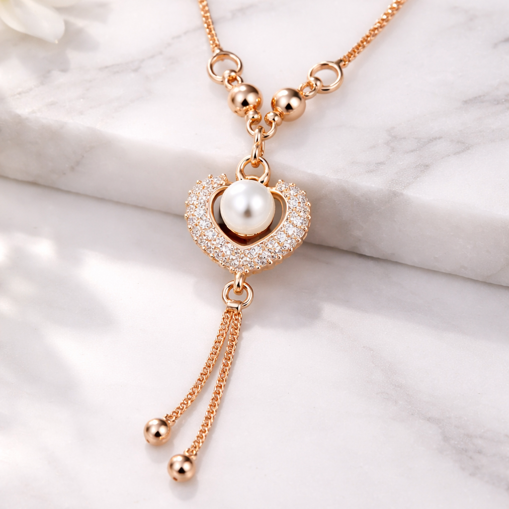 Anti Tarnish CZ Necklace(with box) 26