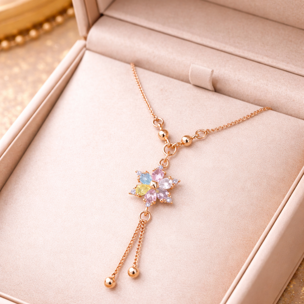 Anti Tarnish CZ Necklace(with box) 32