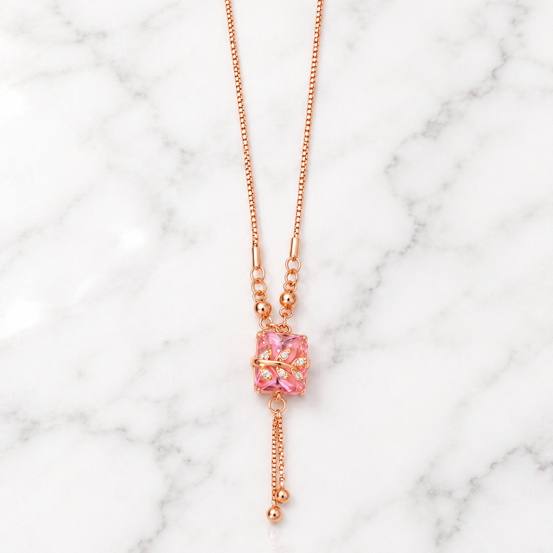 Anti Tarnish CZ Chain Pendant 04