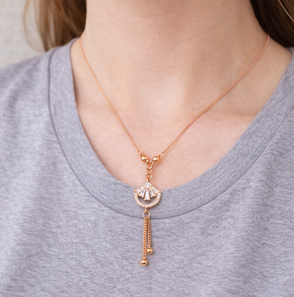 Anti Tarnish CZ Necklace(with box) 22