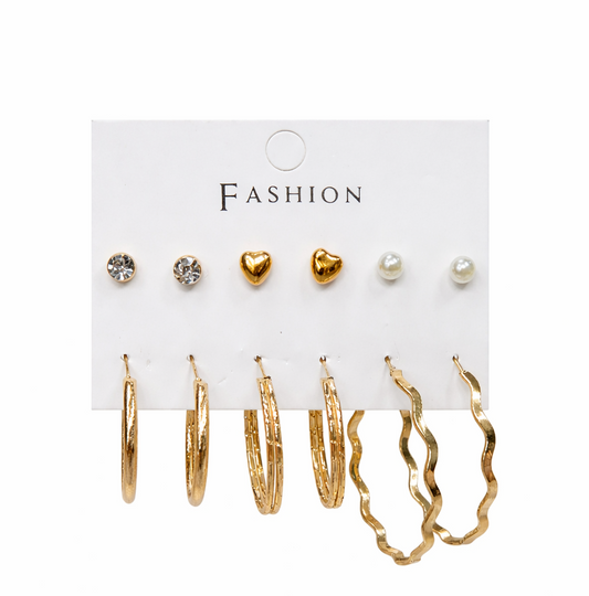 Combo of 6 pair earrings
