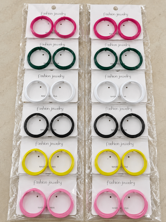 13rs each 12-pair of imported earrings combo (9051)