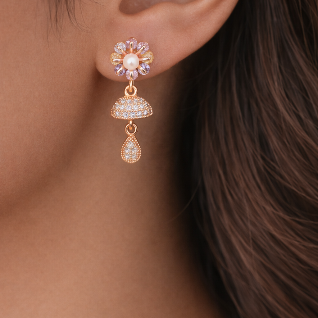 Anti Tarnish CZ Earring 115