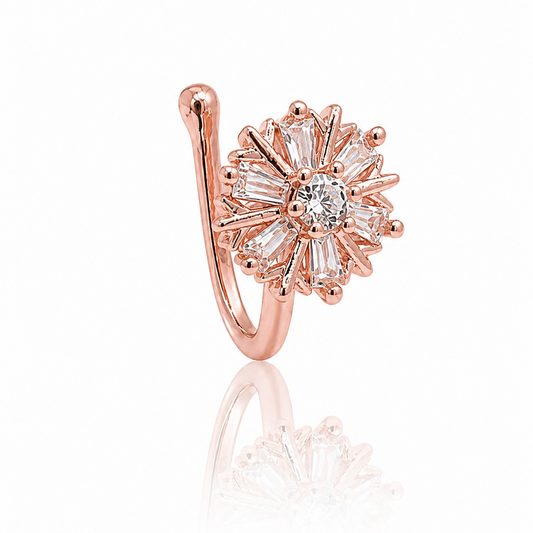 Anti Tarnish CZ nose pin 42