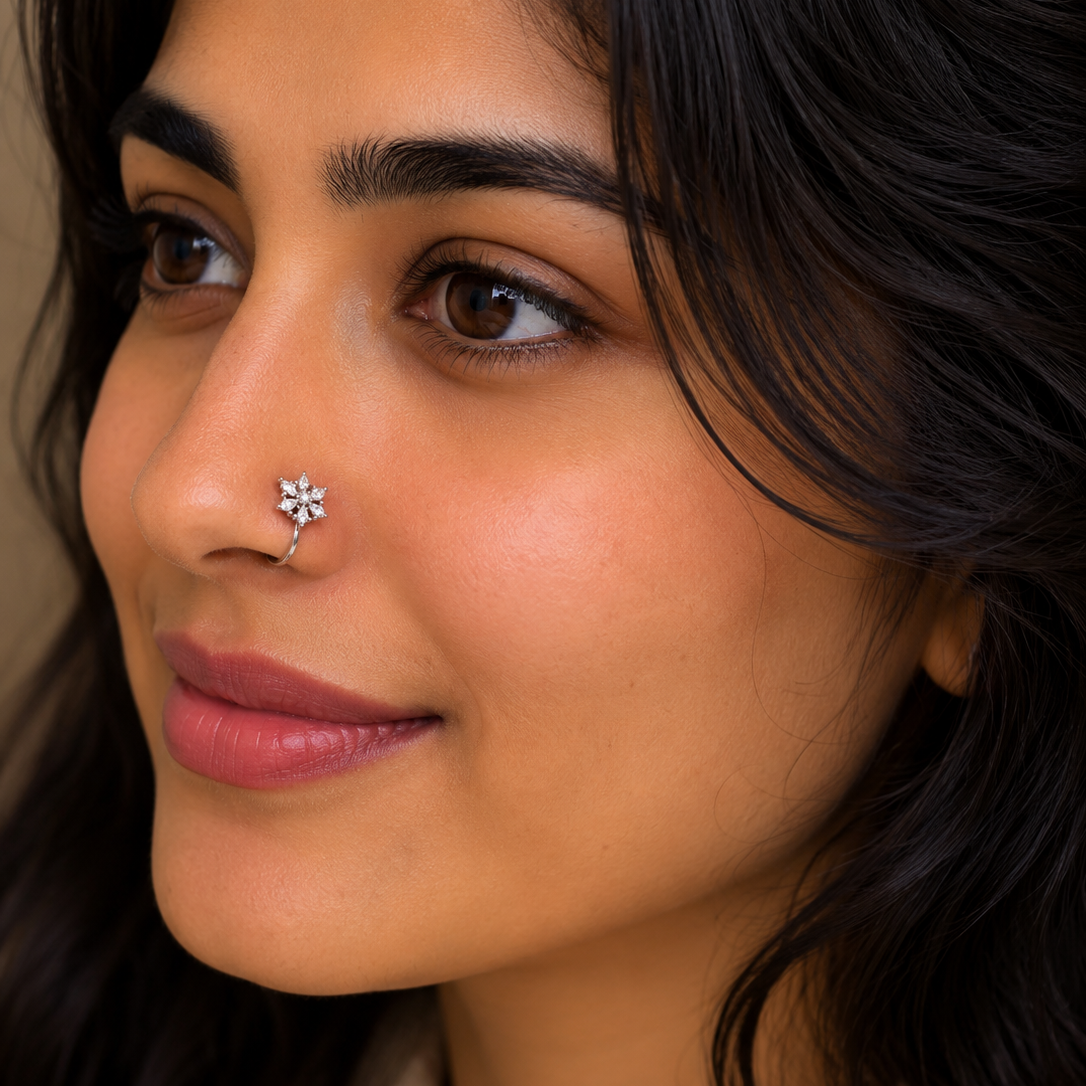 Anti Tarnish nose pin 17