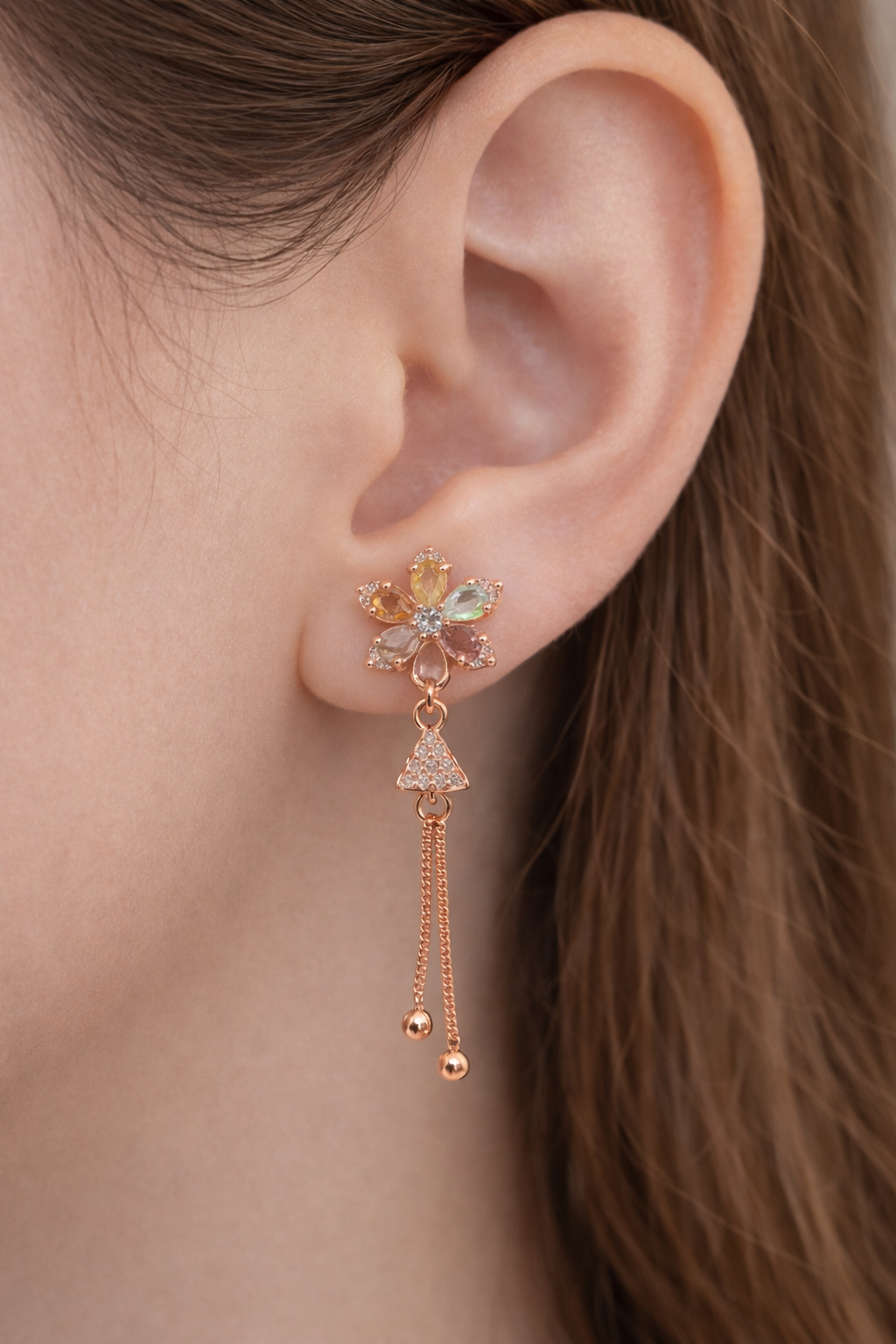 Anti Tarnish CZ Earring-45