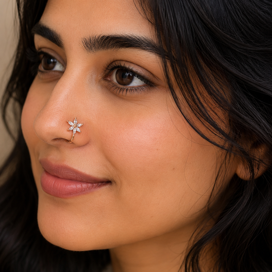 Anti Tarnish nose pin 01