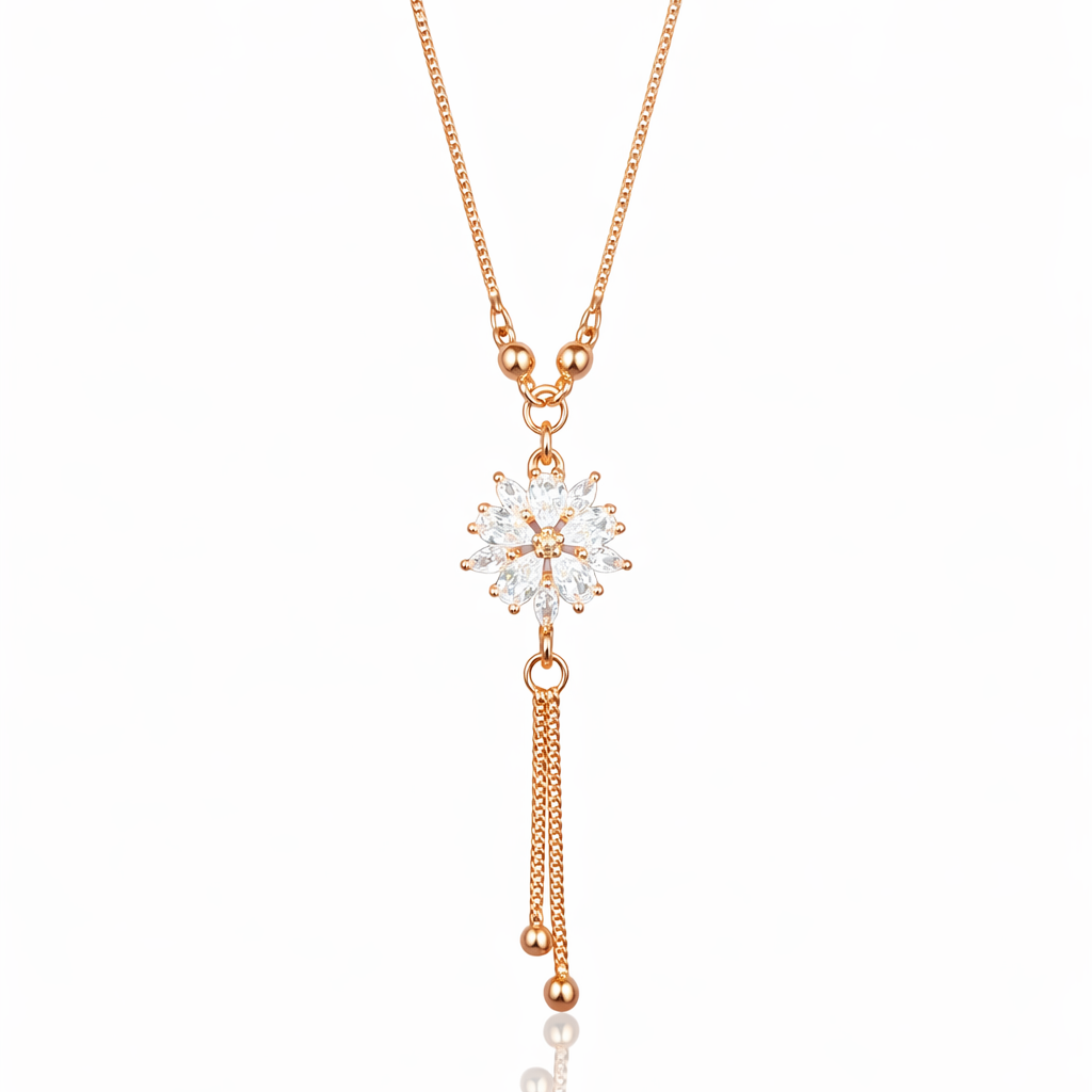 Anti Tarnish CZ Necklace(with box) 36