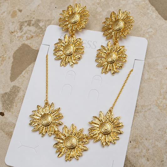 Anti Tarnish Combo Set with 1 pair of Earrings and Necklace