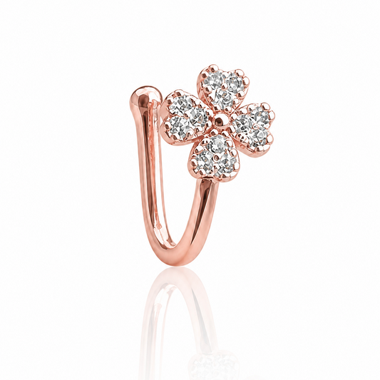 Anti Tarnish CZ nose pin 36