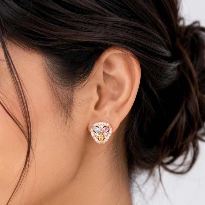 Anti Tarnish CZ Earring 129