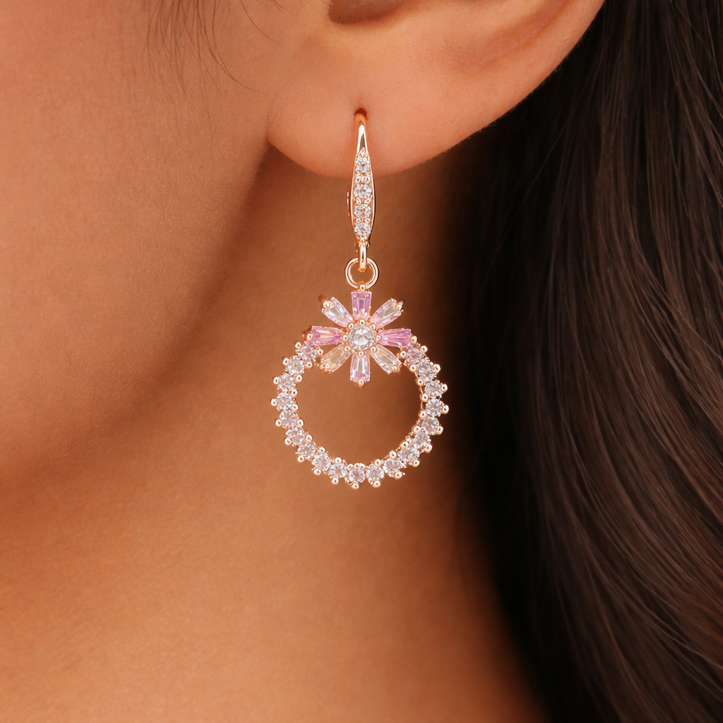 Anti Tarnish CZ Earring 113