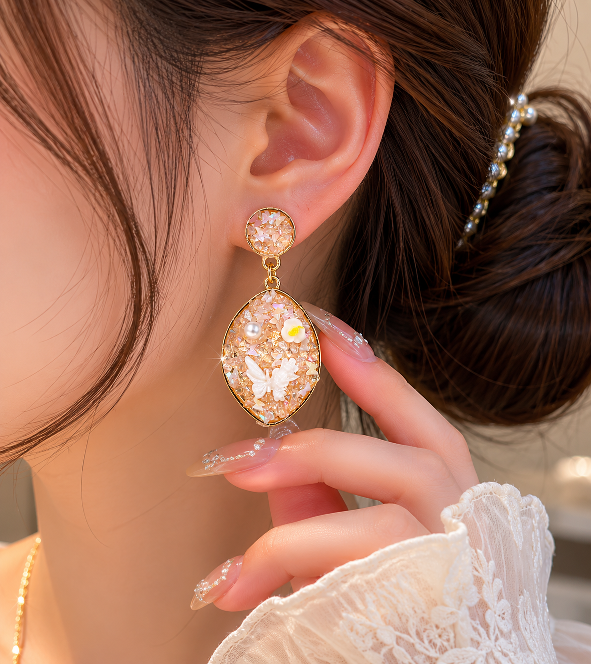 Premium fancy Earring