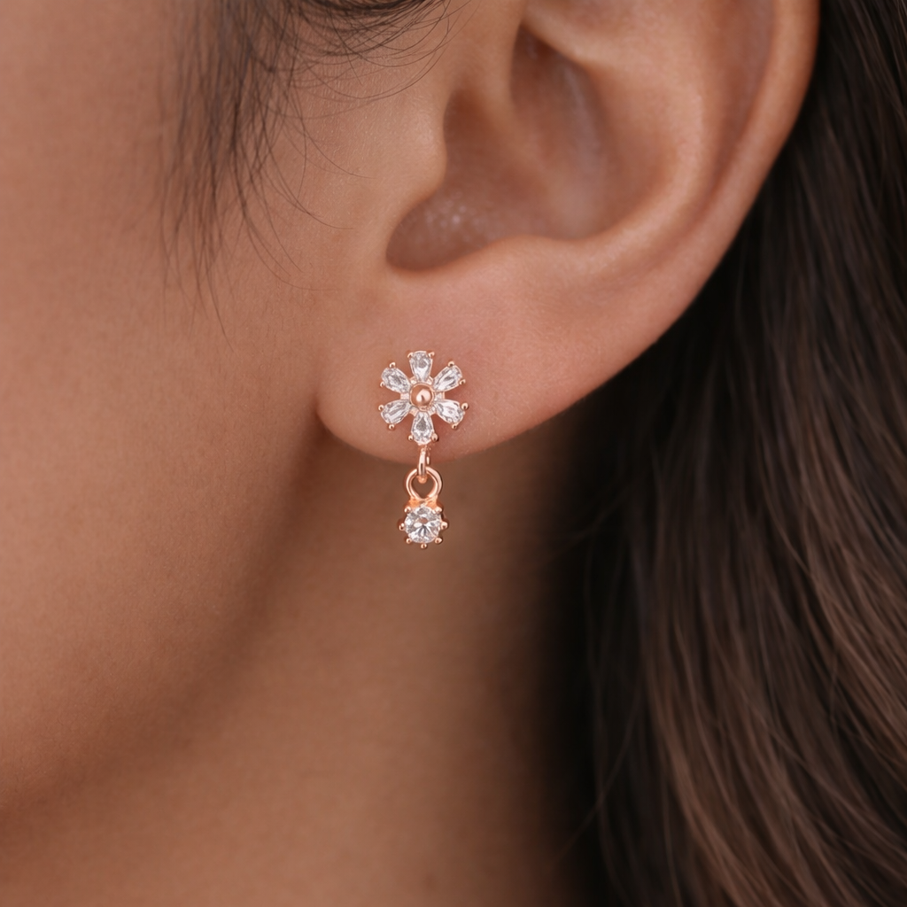 Anti Tarnish CZ Earring 136