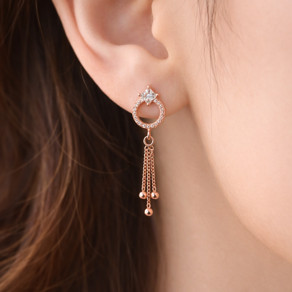 Anti Tarnish CZ Earring 117