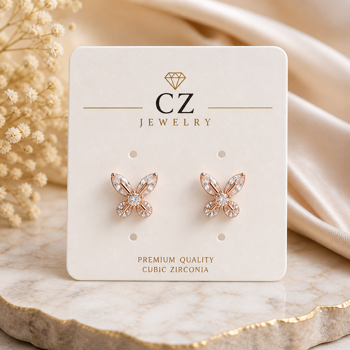 Anti Tarnish CZ Earring