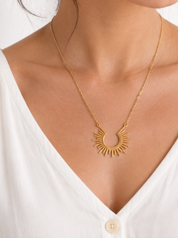 Anti Tarnish Chain Pendant (4111)