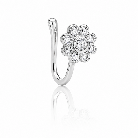 Anti Tarnish CZ nose pin 39