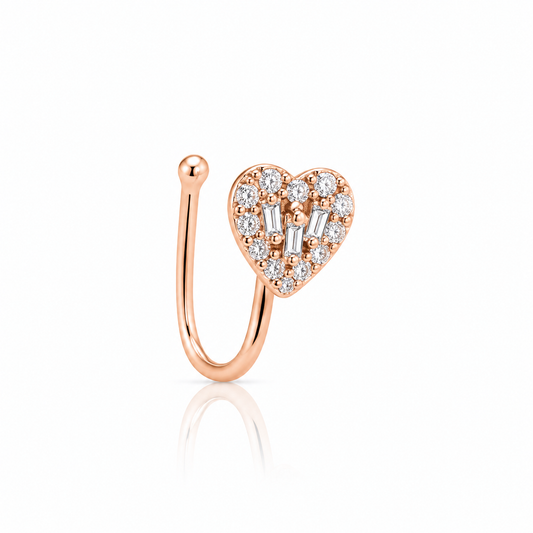 Anti Tarnish CZ nose pin 33