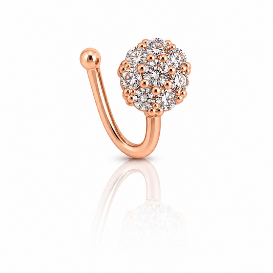 Anti Tarnish CZ nose pin 23
