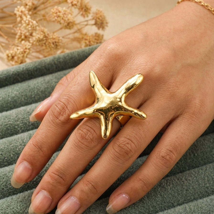 Anti Tarnish adjustable rings 64