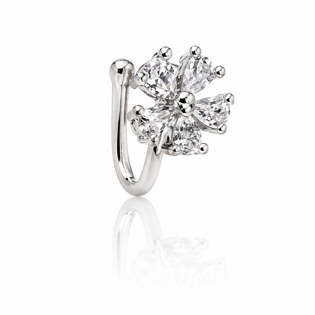 Anti Tarnish CZ nose pin 35