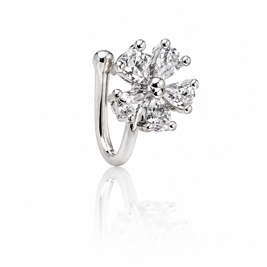 Anti Tarnish CZ nose pin 35