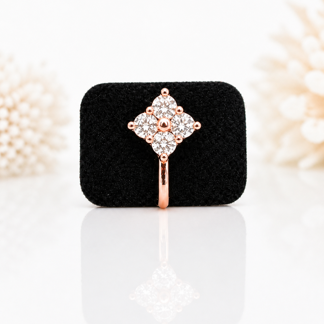Anti Tarnish CZ nose pin 40