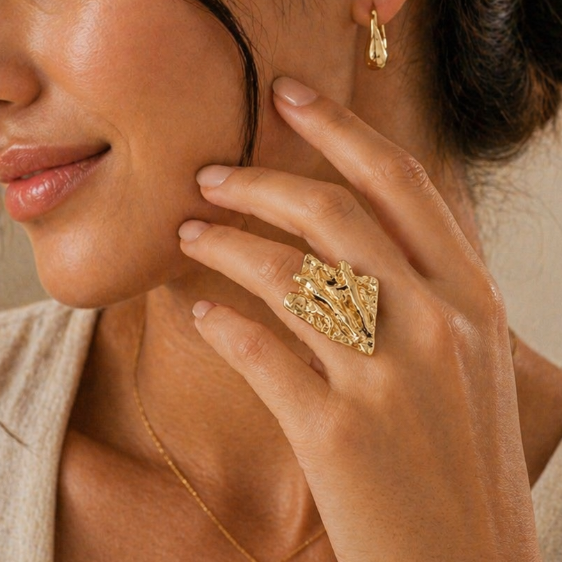 Anti Tarnish adjustable rings 97