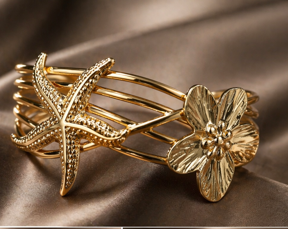 Anti Tarnish broad bracelet
