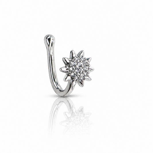 Anti Tarnish CZ nose pin 19