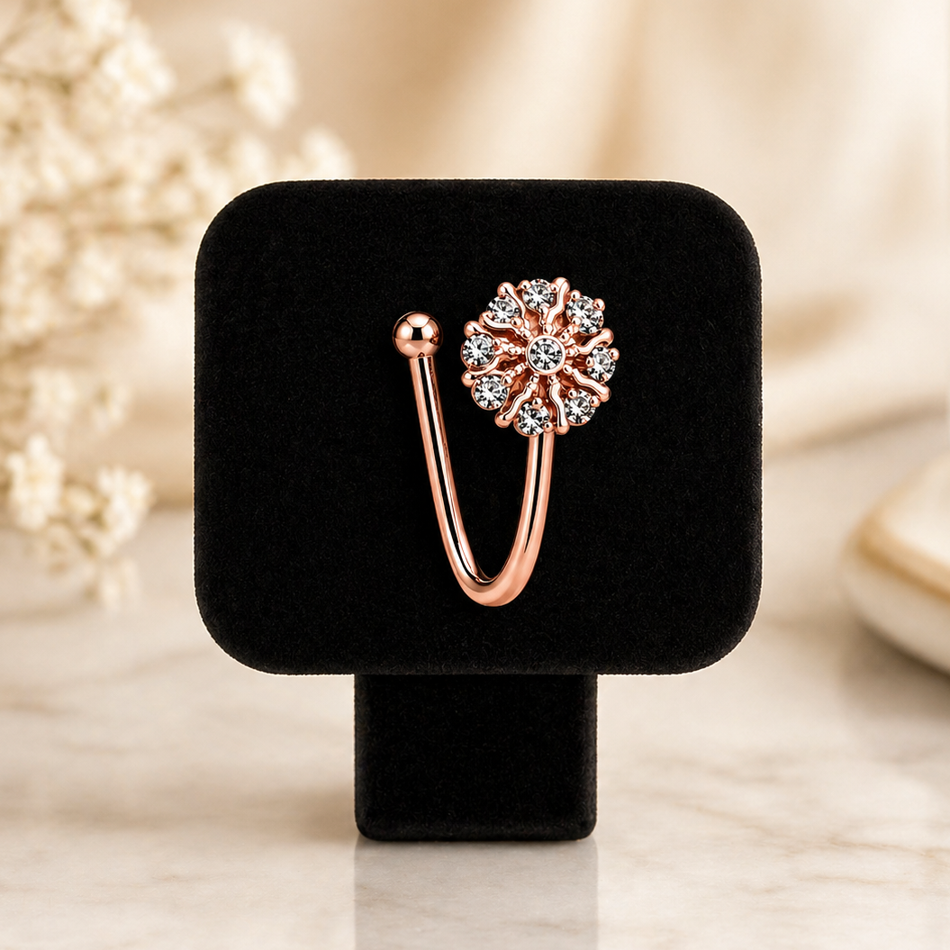 Anti Tarnish CZ nose pin 29