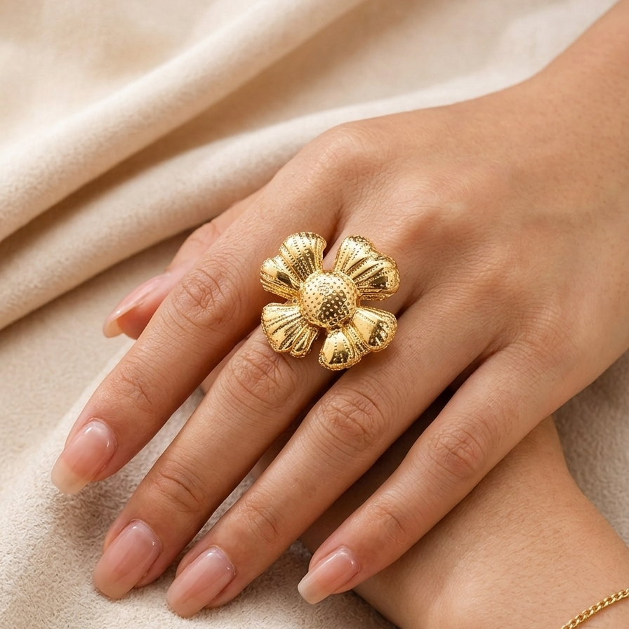 Anti Tarnish adjustable rings 58