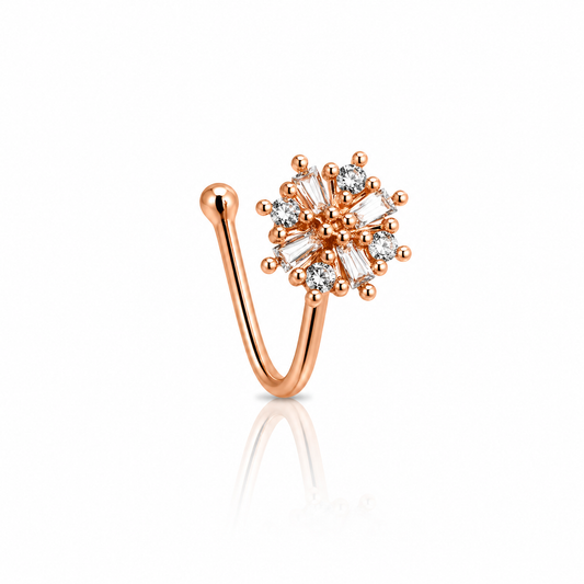 Anti Tarnish CZ nose pin 31
