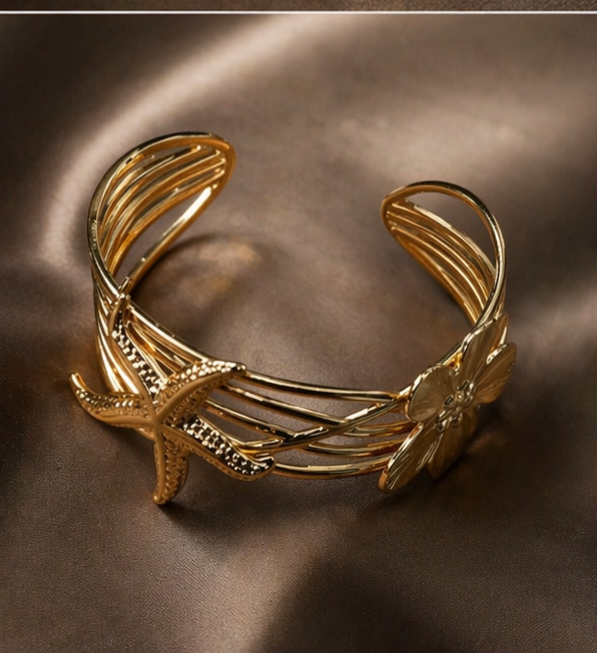 Anti Tarnish broad bracelet