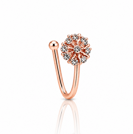 Anti Tarnish CZ nose pin 29