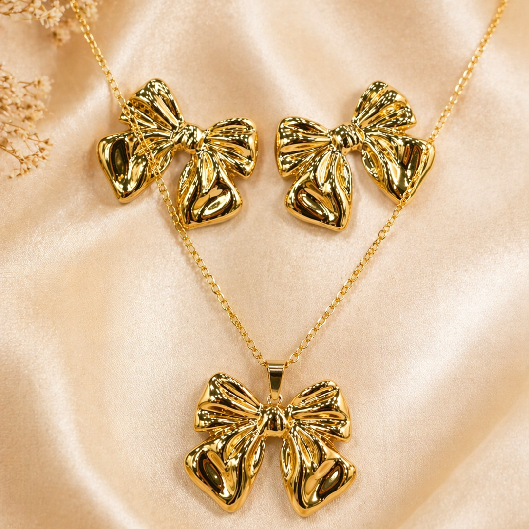Anti Tarnish  Combo Set with 1 pair of Earring and Necklace