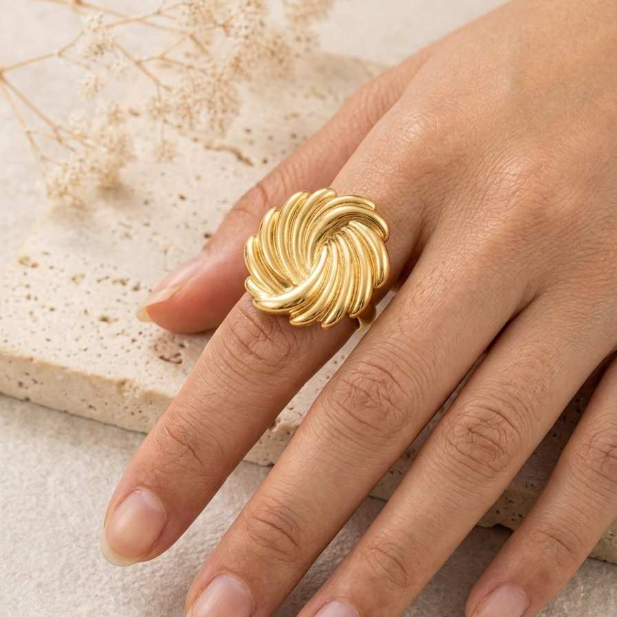 Anti Tarnish adjustable rings 94