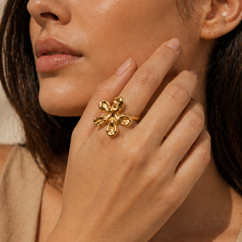 Anti Tarnish adjustable rings 105