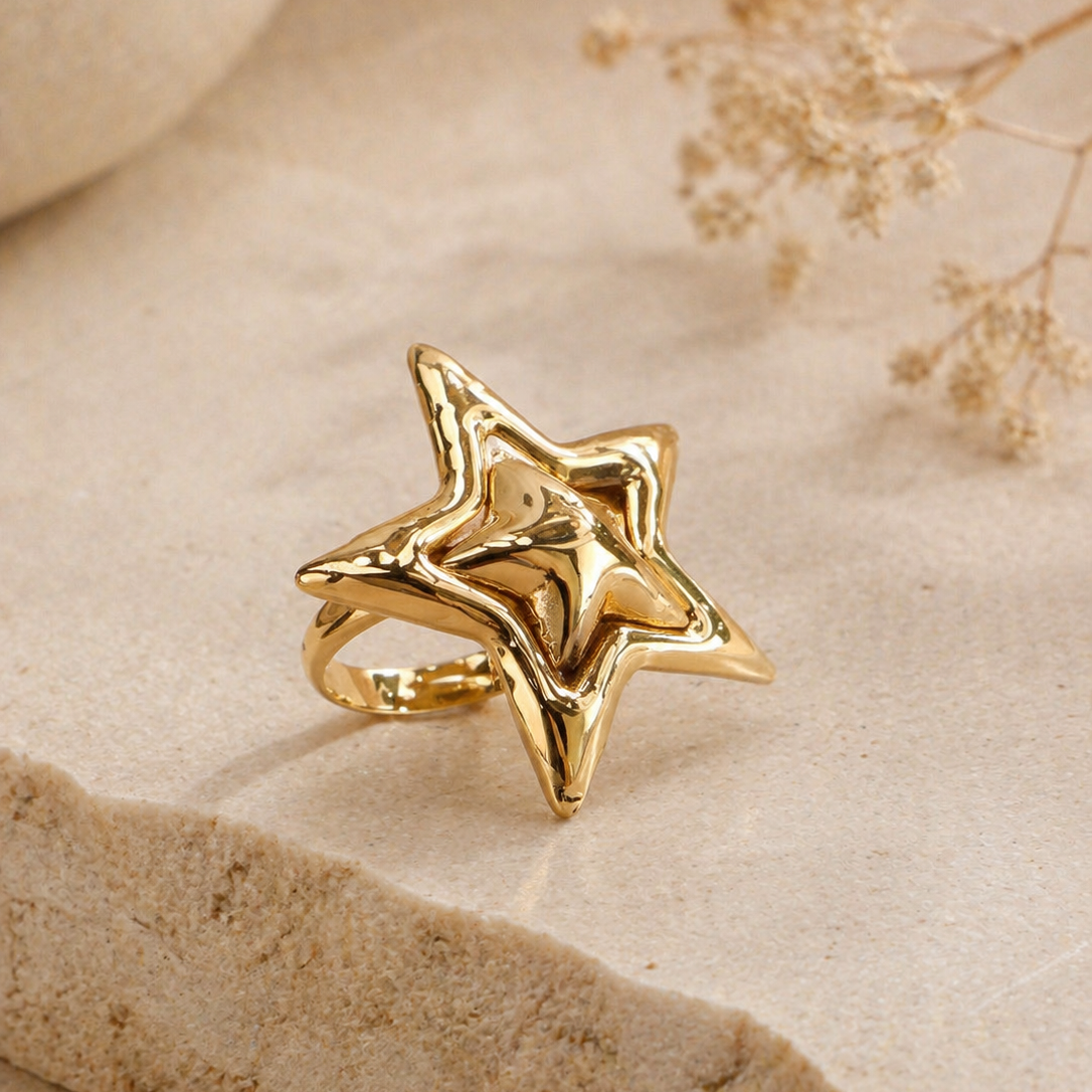 Anti Tarnish adjustable rings 84