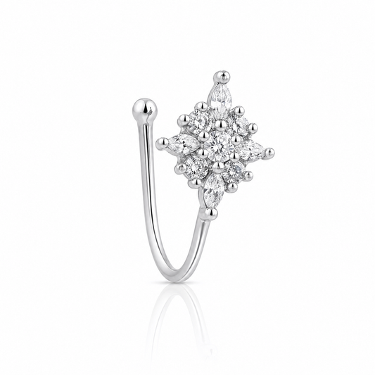 Anti Tarnish CZ nose pin 27