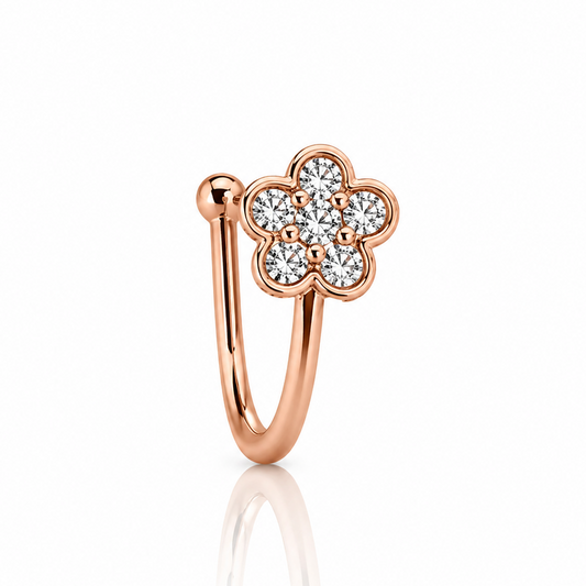 Anti Tarnish CZ nose pin 30