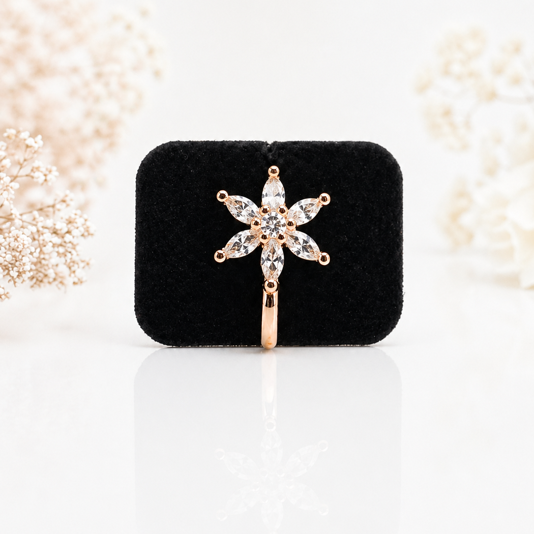 Anti Tarnish CZ nose pin 41