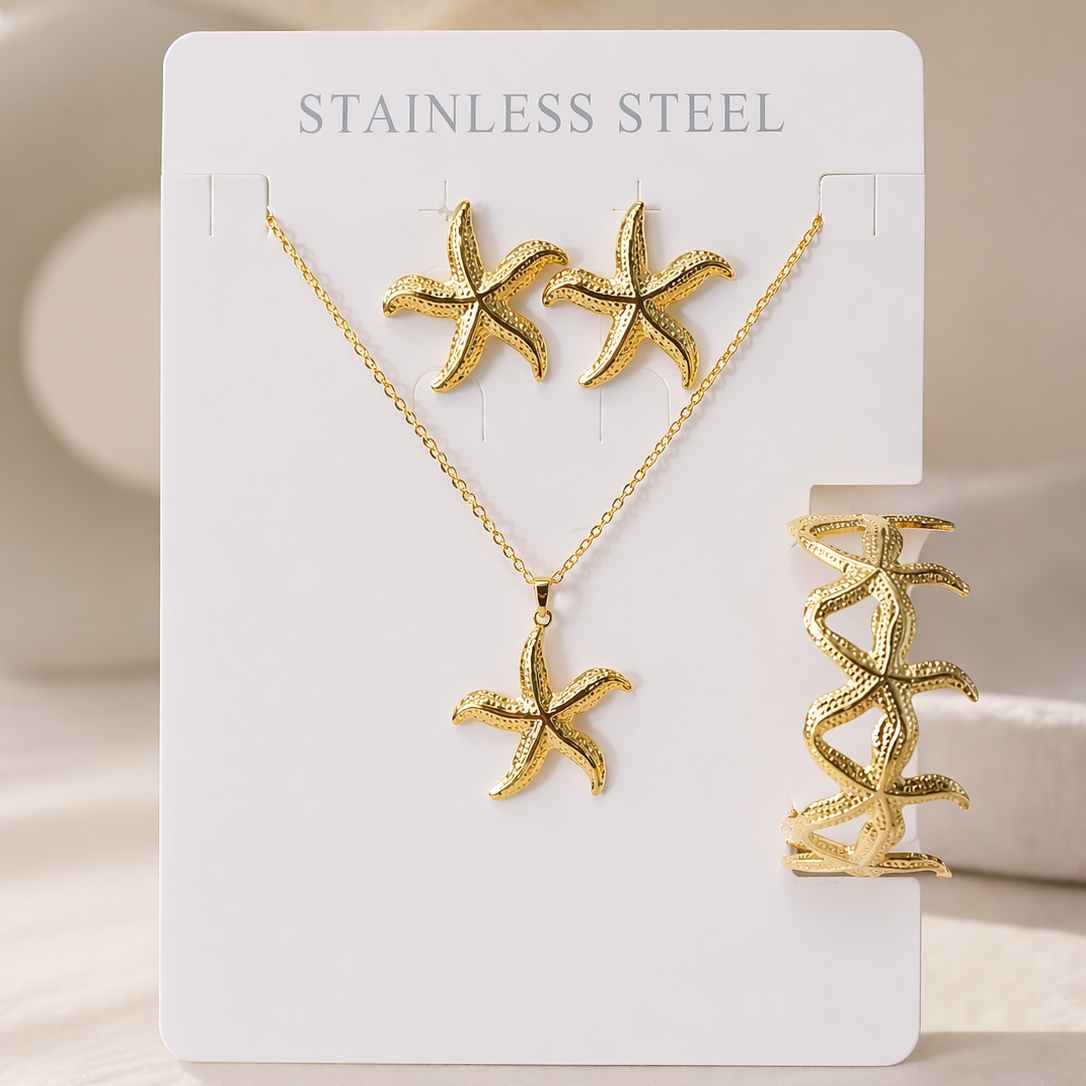 Anti Tarnish  Combo Set with 1 pair of Earring, Bracelet and Necklace